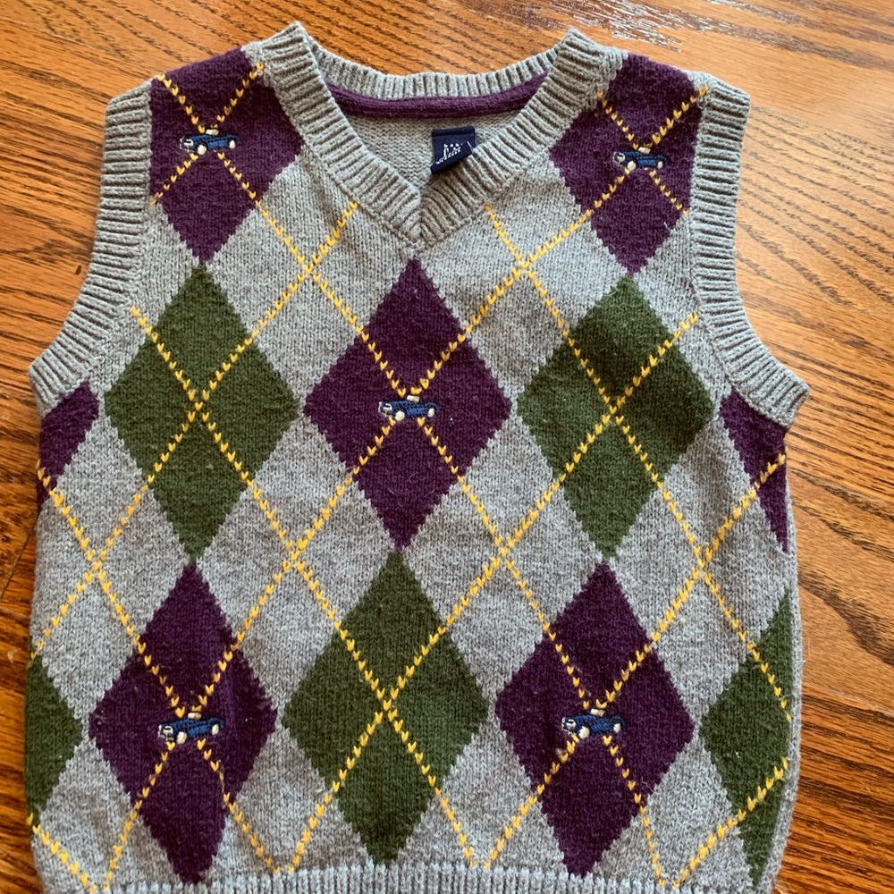Boys argyle sweater vest